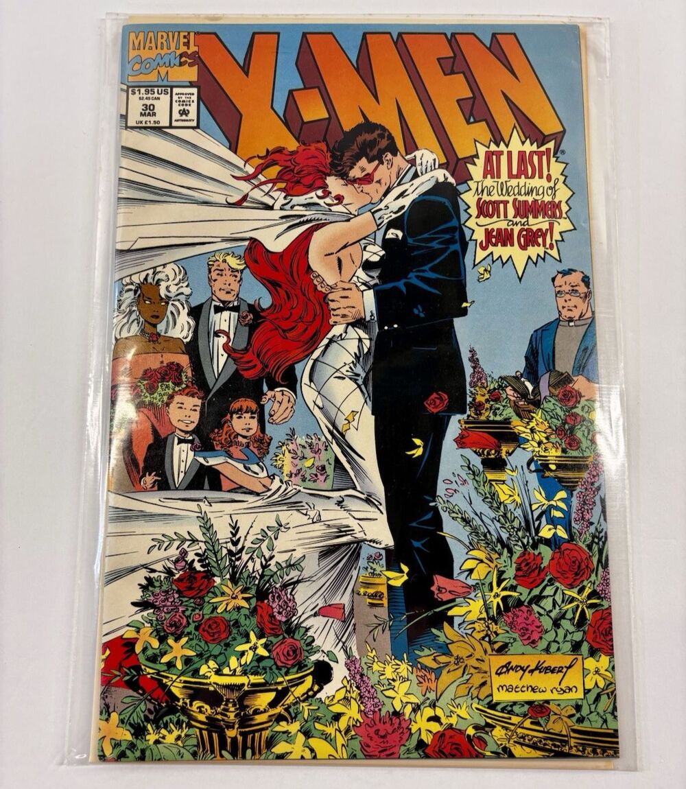 X-Men #30 Marvel Comics Book NM March 1994 Cyclops Jean Grey Wedding
